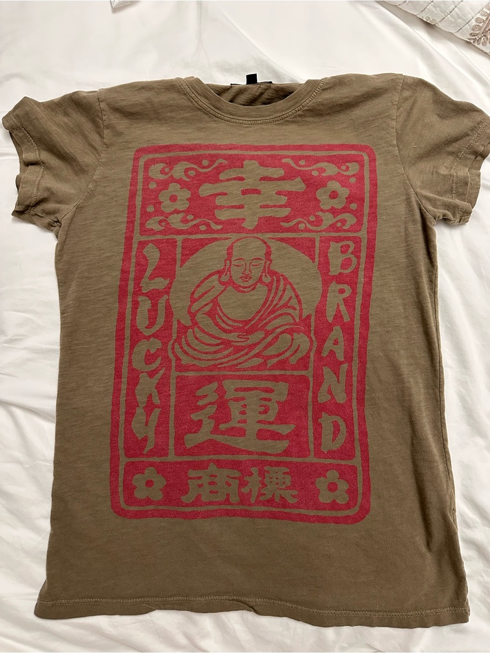 Lucky Brand Lucky Brand Buddha Graphic Tee- Medium